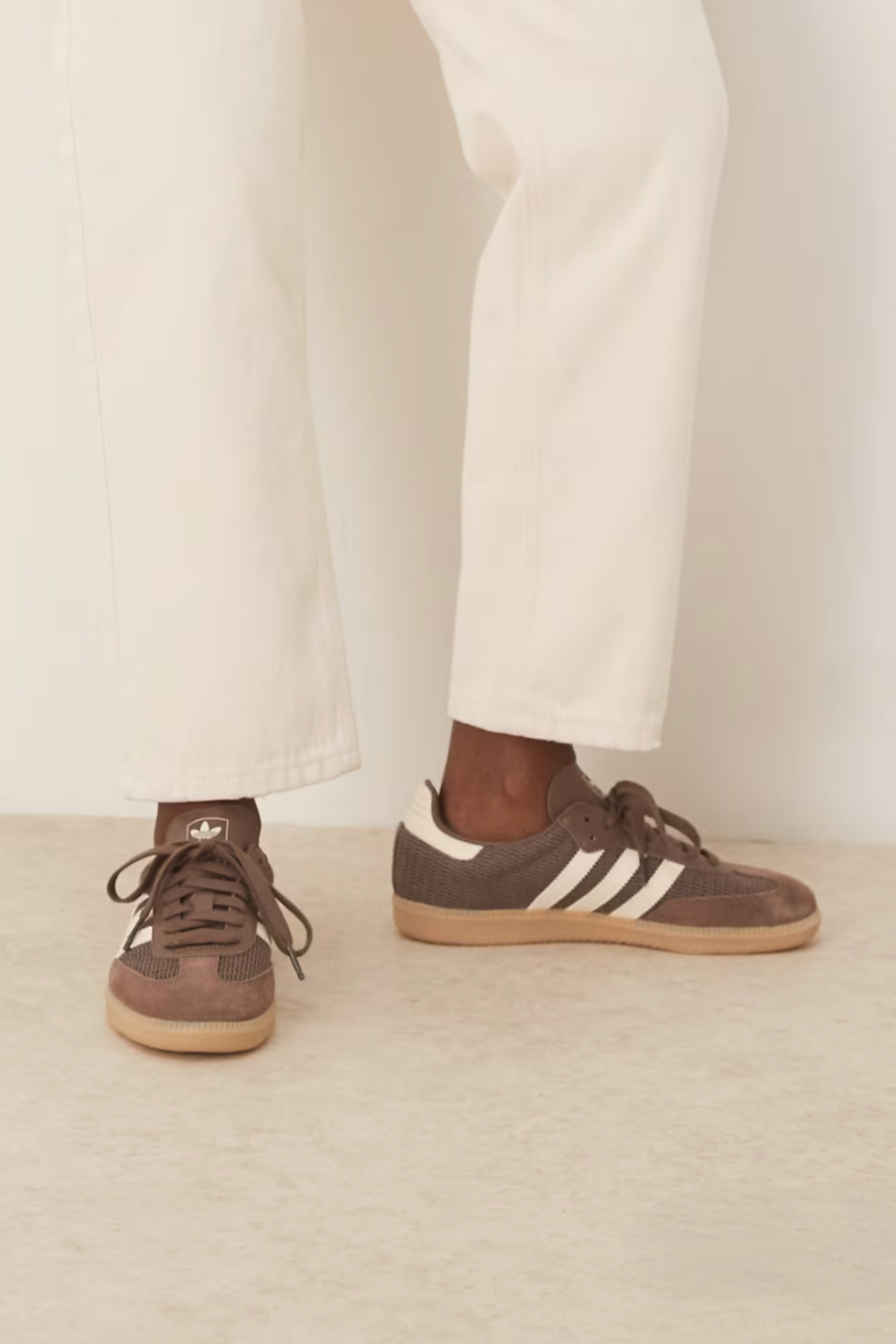 Samba OG Trainers in Brown Crochet and Cream