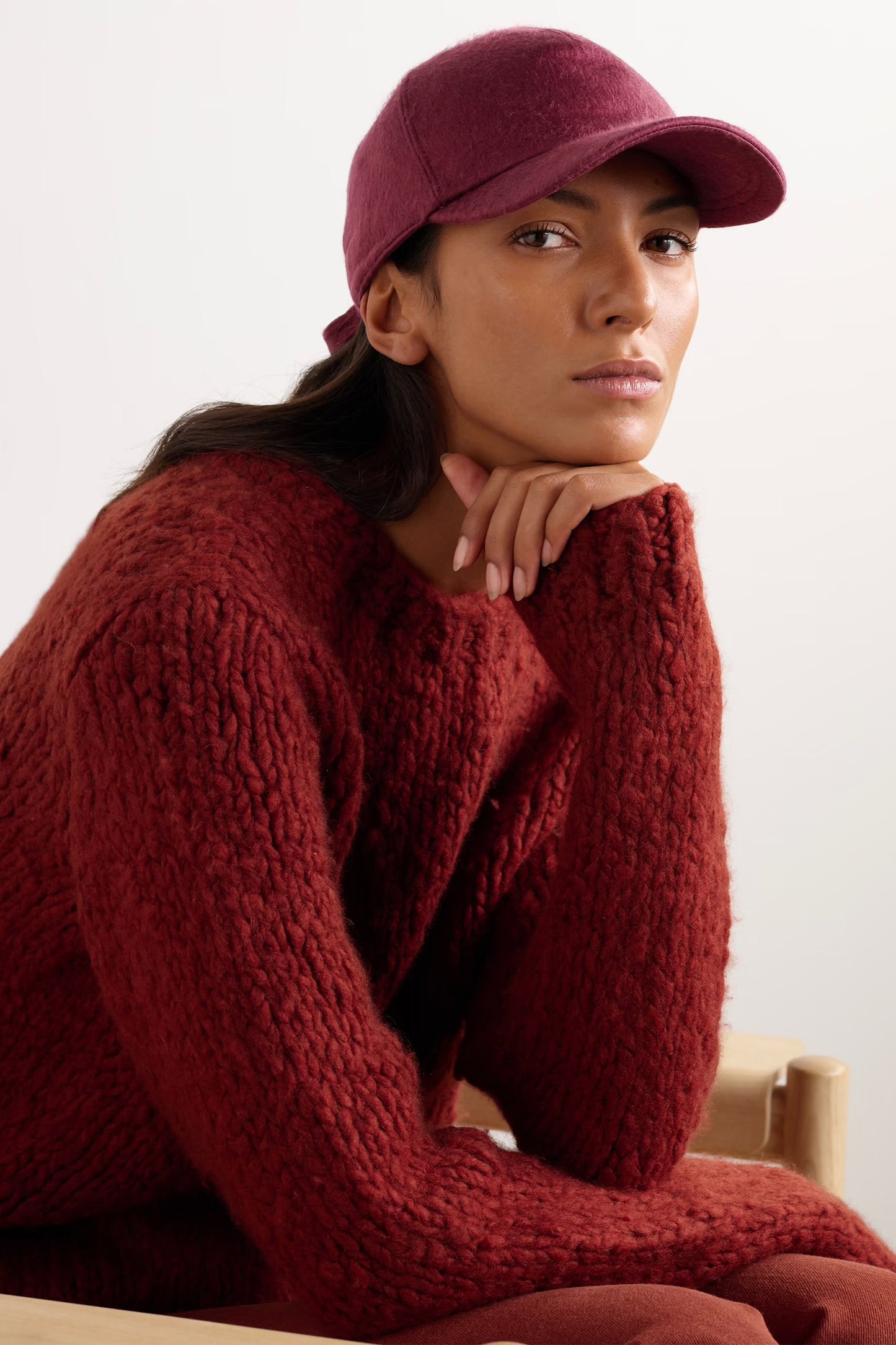 Zed Brushed-silk And Cashmere-blend Baseball Cap