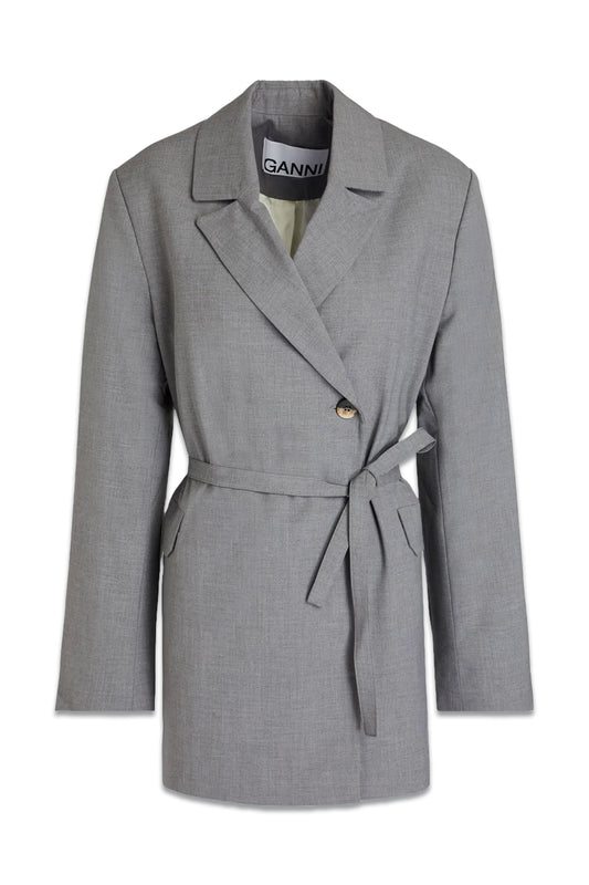 Grey Twill Blazer