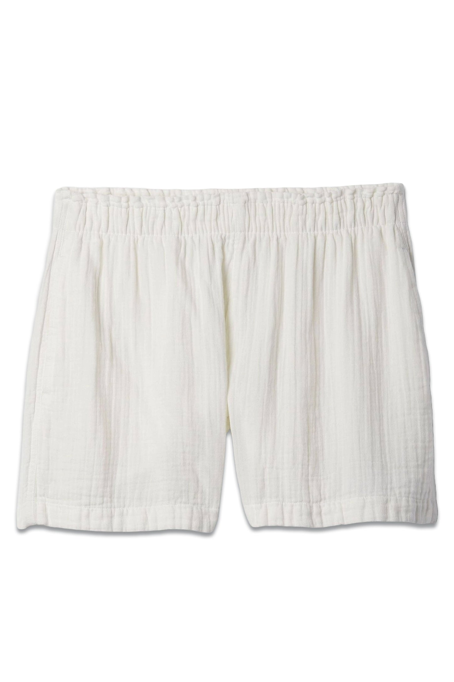 Crinkle Cotton Pull On Short