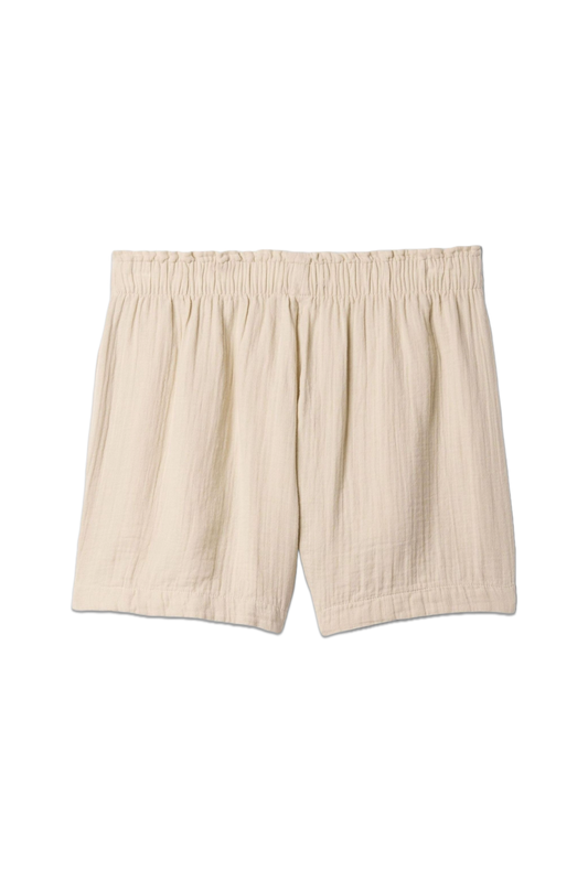 Crinkle Cotton Pull On Short