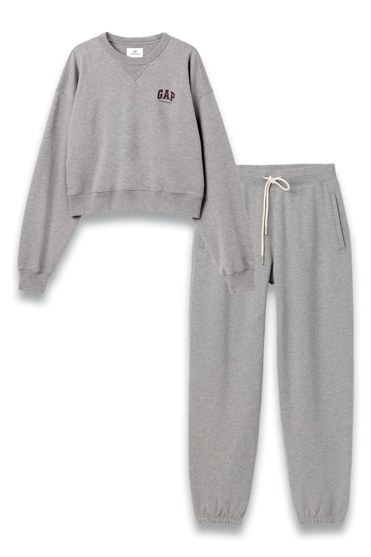 Gap x Victoria Beckham Grey Heavyweight French Terry Sweatshirt and Joggers