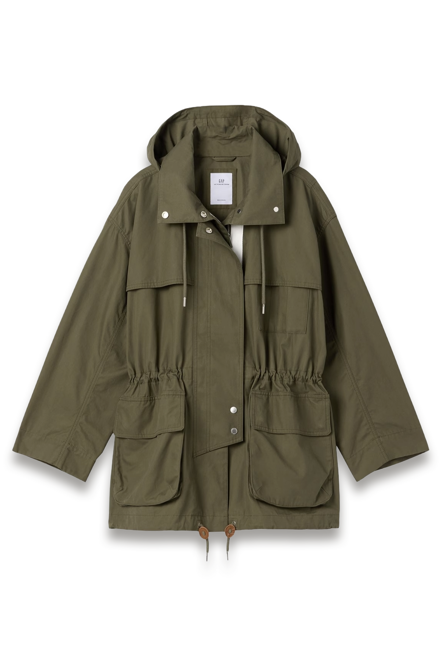 Gap x Victoria Beckham Khaki Green Parka Jacket