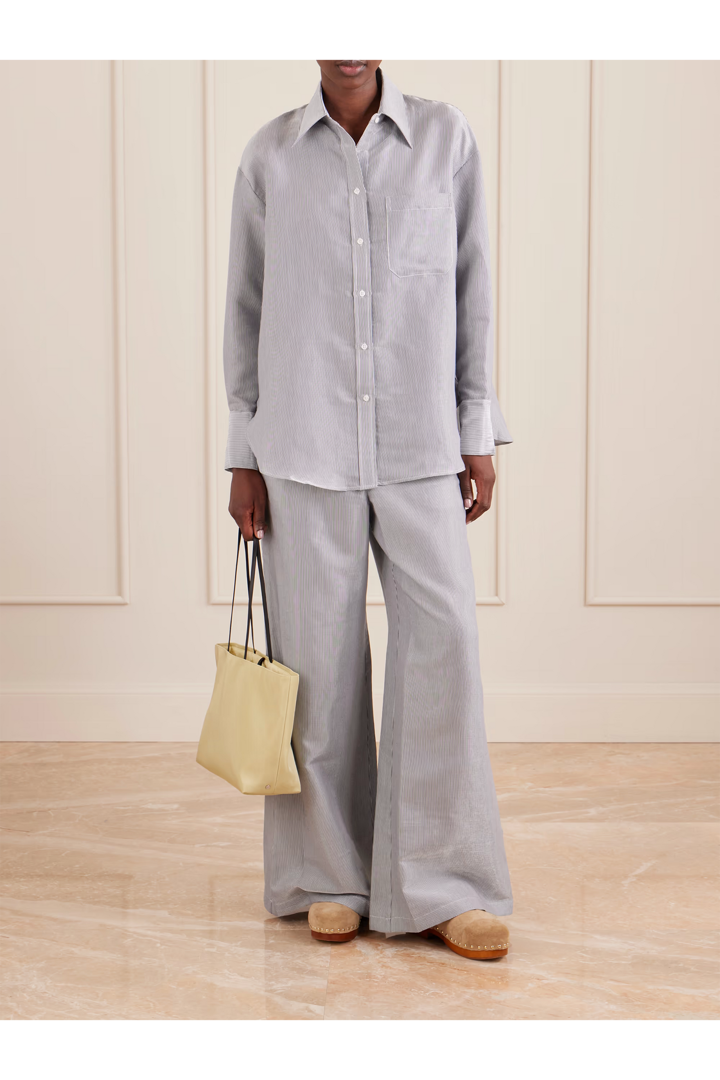 Dylan Striped Cotton-blend Garbardine Shirt