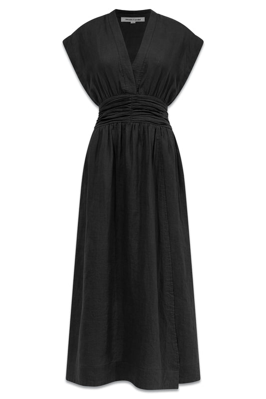 Georgia Dress With Patterned Waistband
