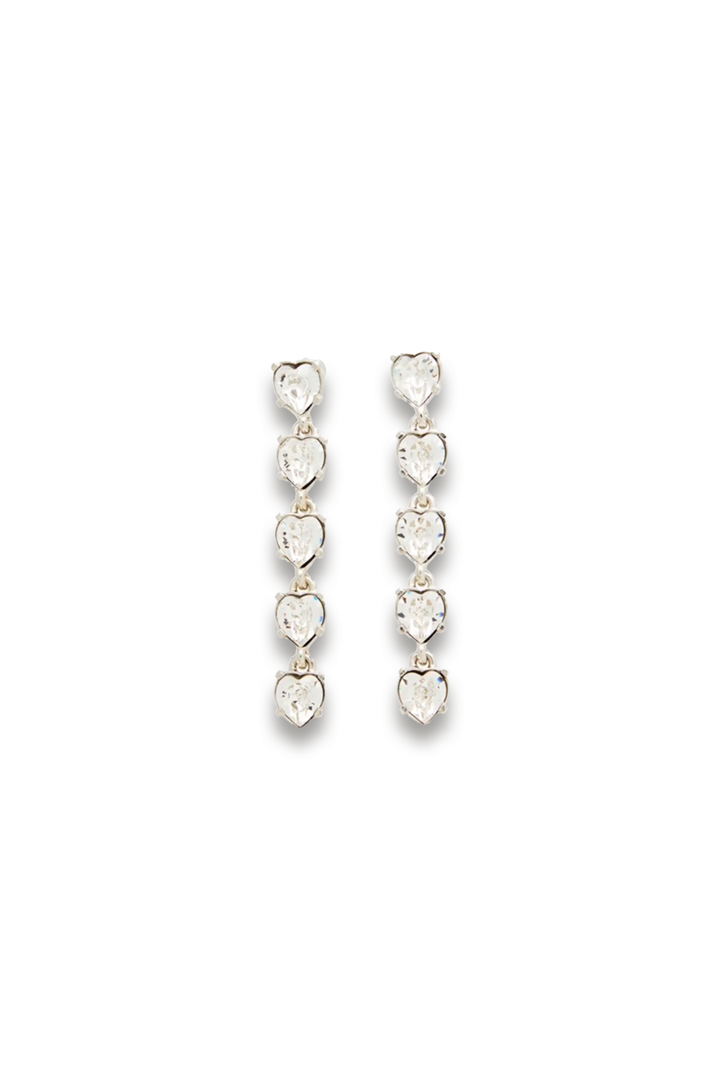 Silver-tone Crystal Earrings