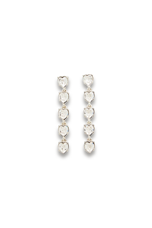 Silver-tone Crystal Earrings