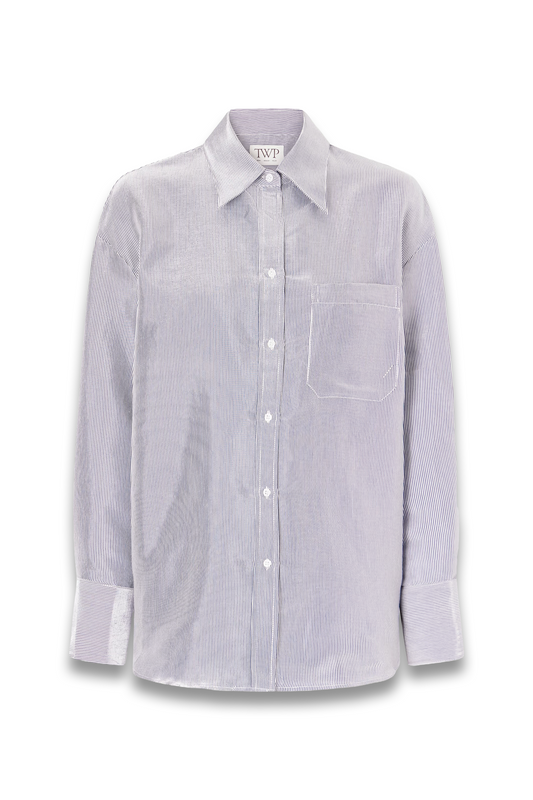 Dylan Striped Cotton-blend Garbardine Shirt