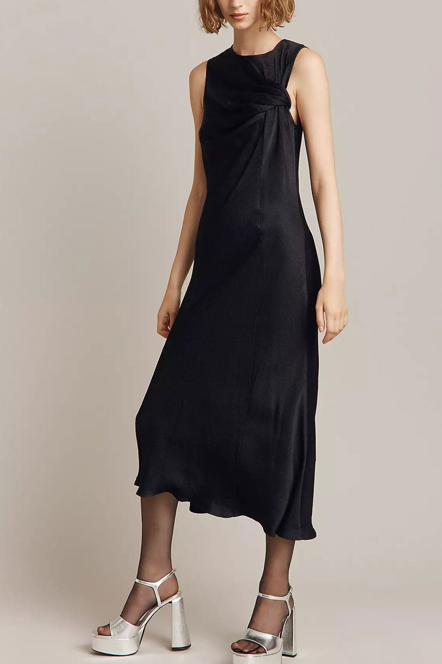 Naomi Midi Satin Dress