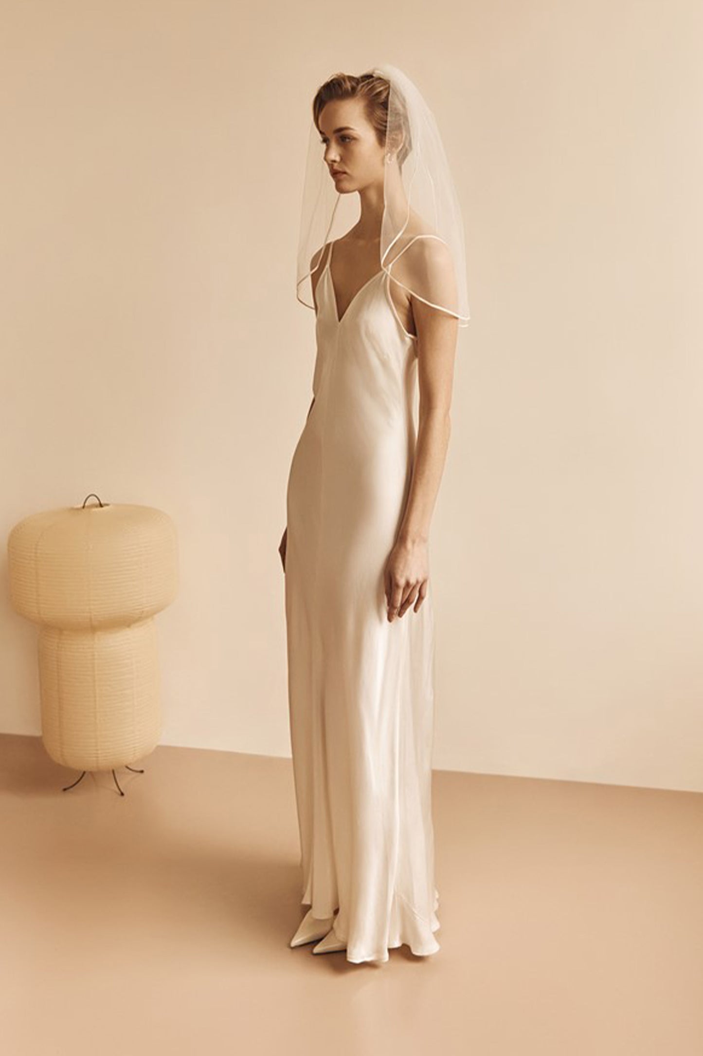 Eden Satin Maxi Dress Ivory