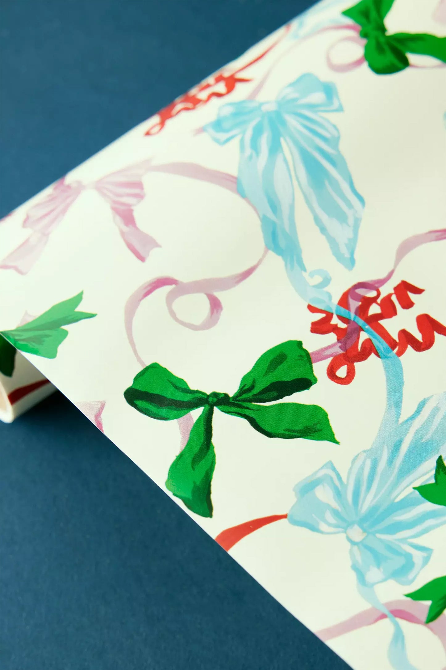 Festive Bow Christmas Wrapping Paper Roll