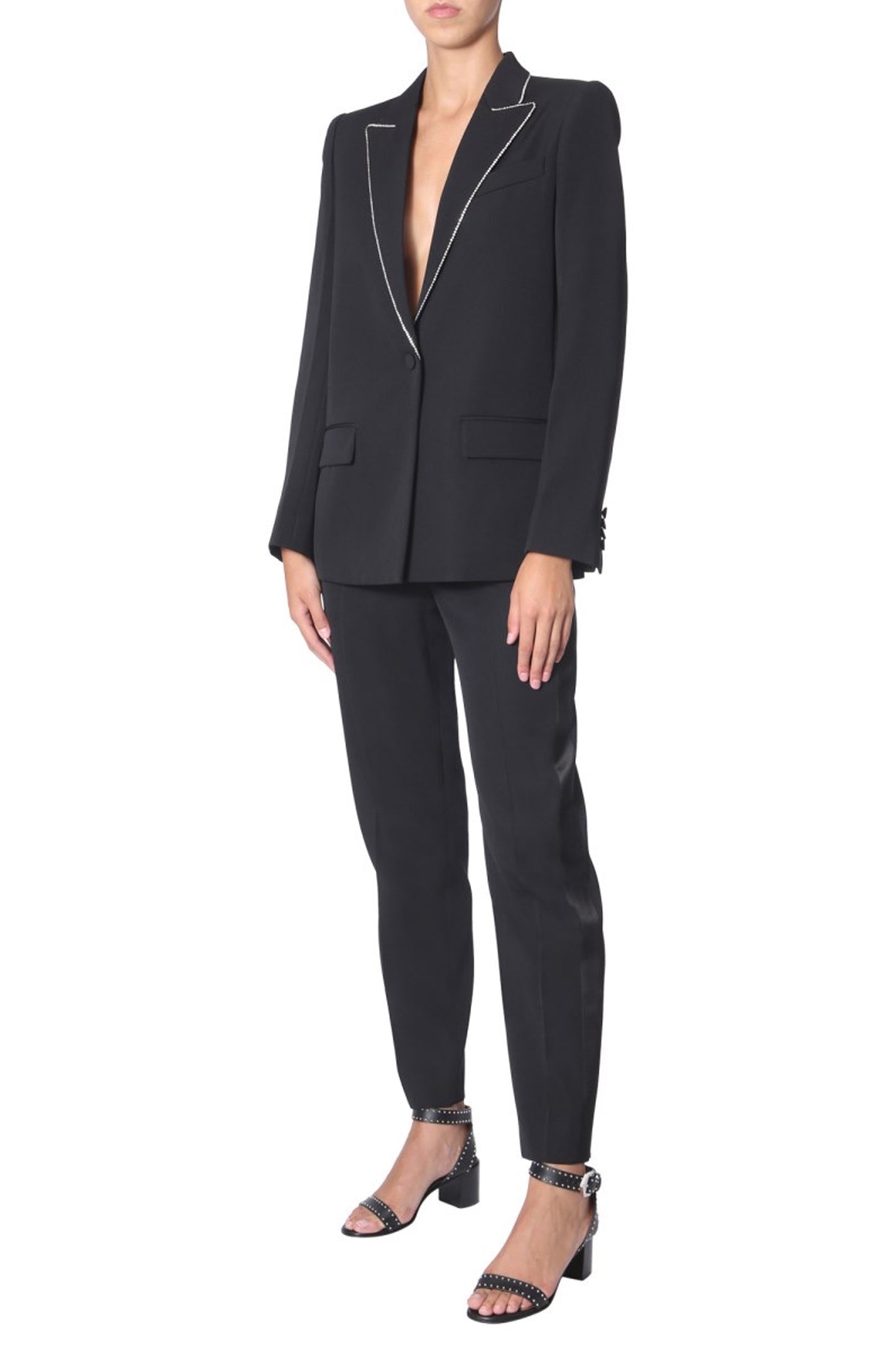 Wool Blazer with Strass