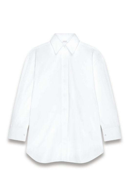 Asymmetric Shirt in Poplin