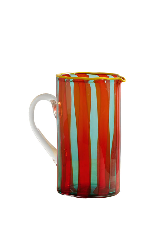 Mama Striped Murano Glass Carafe