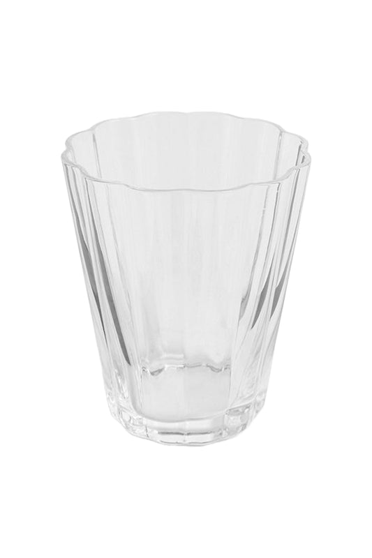 John Lewis Scalloped Glass Tumbler, 232ml, Clear