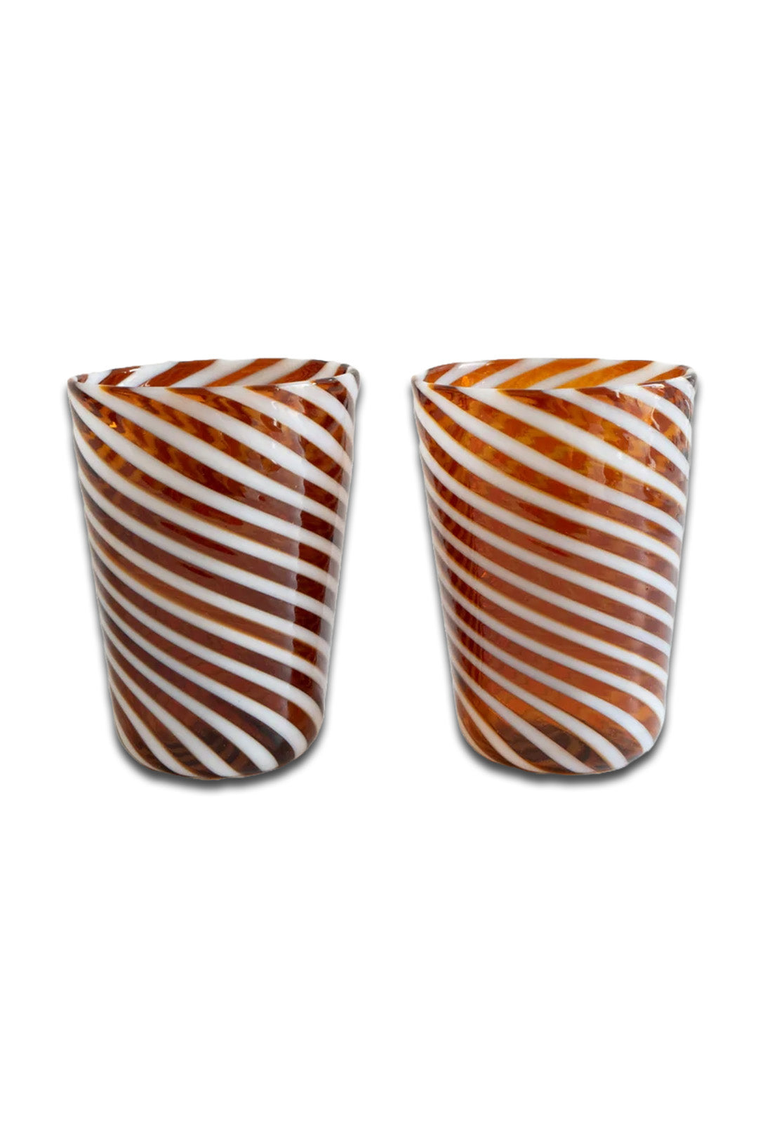 Salty Caramel Swirl Handblown Murano Glass