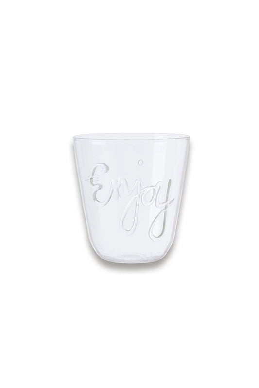 Set of 2 Enjoy Slogan Tumblers