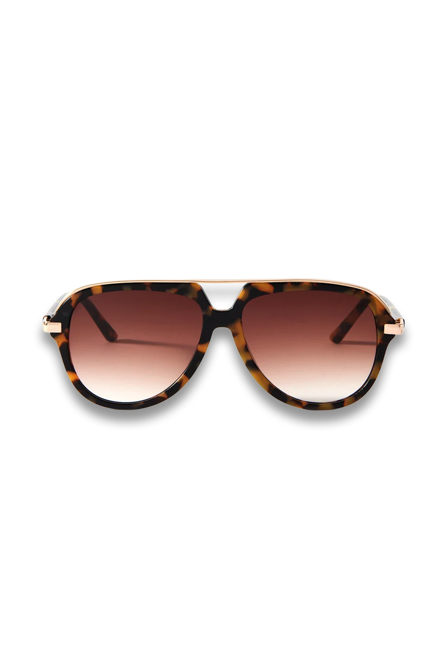 Brown Tortoiseshell Aviator Sunglasses