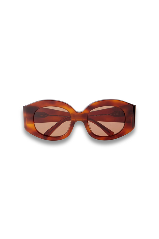 Eclipse Round-frame Tortoiseshell Acetate Sunglasses