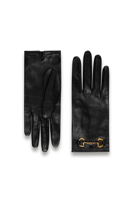 Leather Gloves with Horsebit