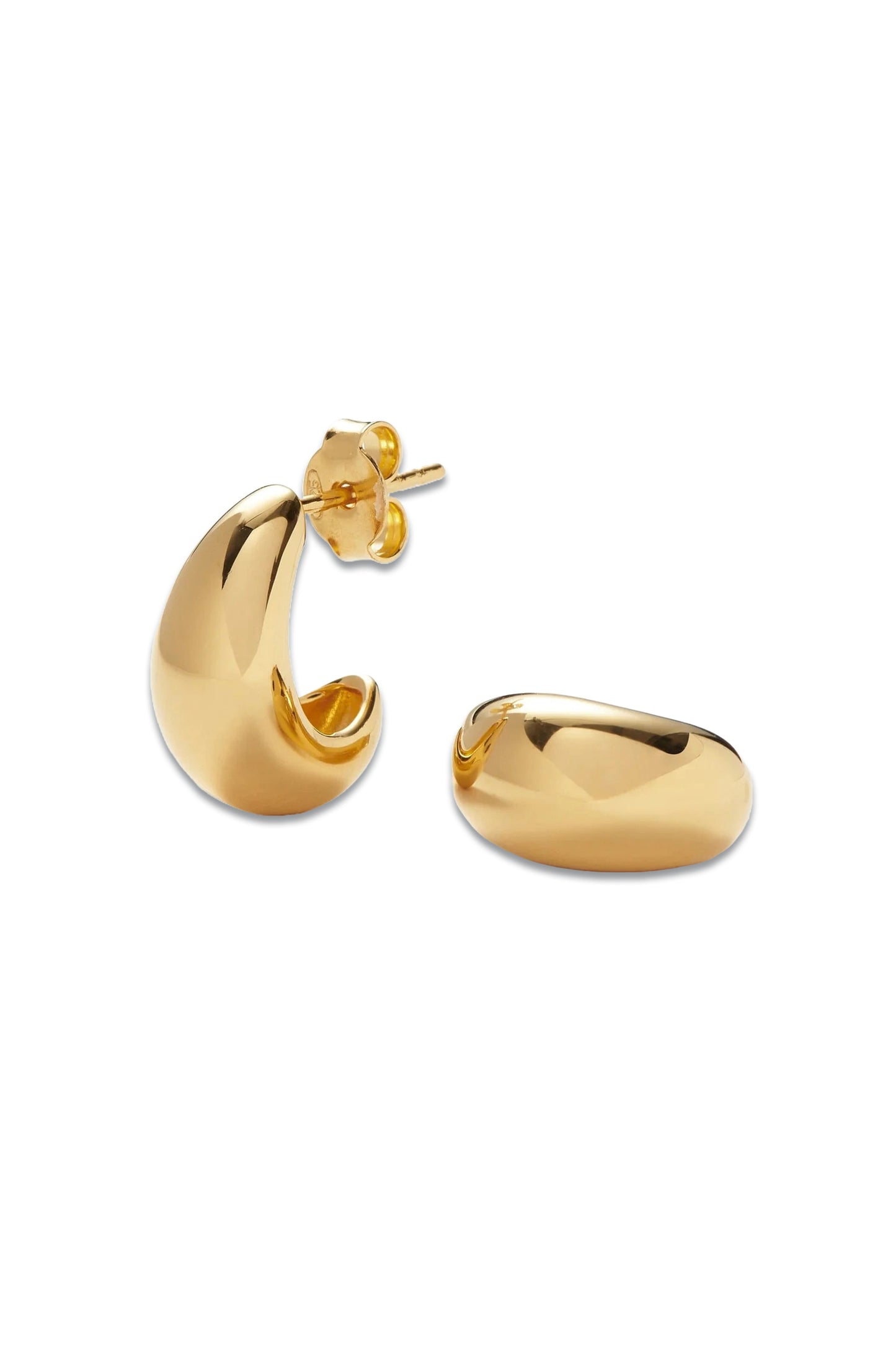 Savi Dome Gold Small Hoop Earrings