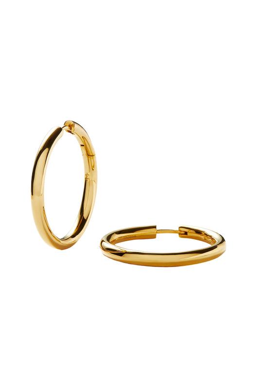 Classic Tunnel Medium Hoop Earrings