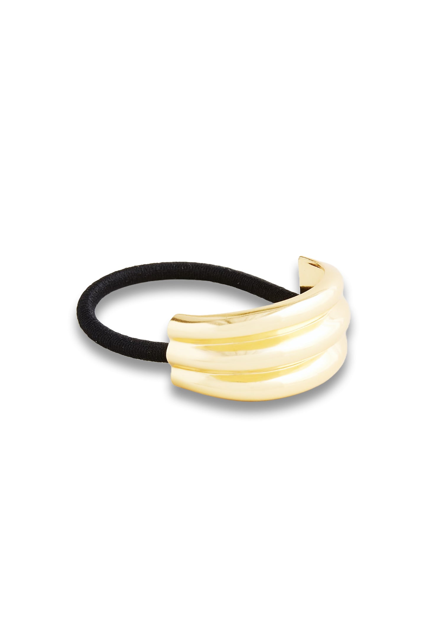 Ridged Metal Hair Tie