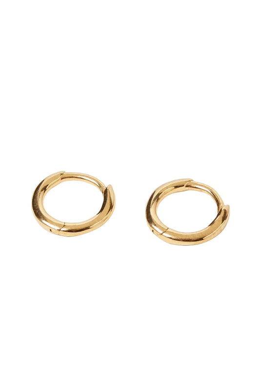 Juniper Mini Gold Plated Huggie Earrings