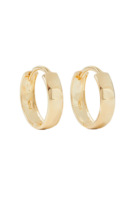 Bold 10-karat Gold Hoop Earrings