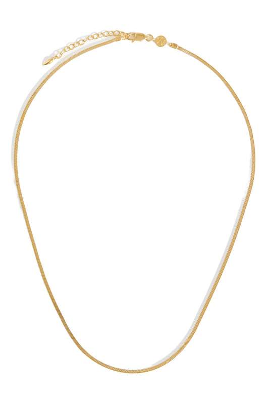 Lucy Williams Short Square Snake Chain Necklace