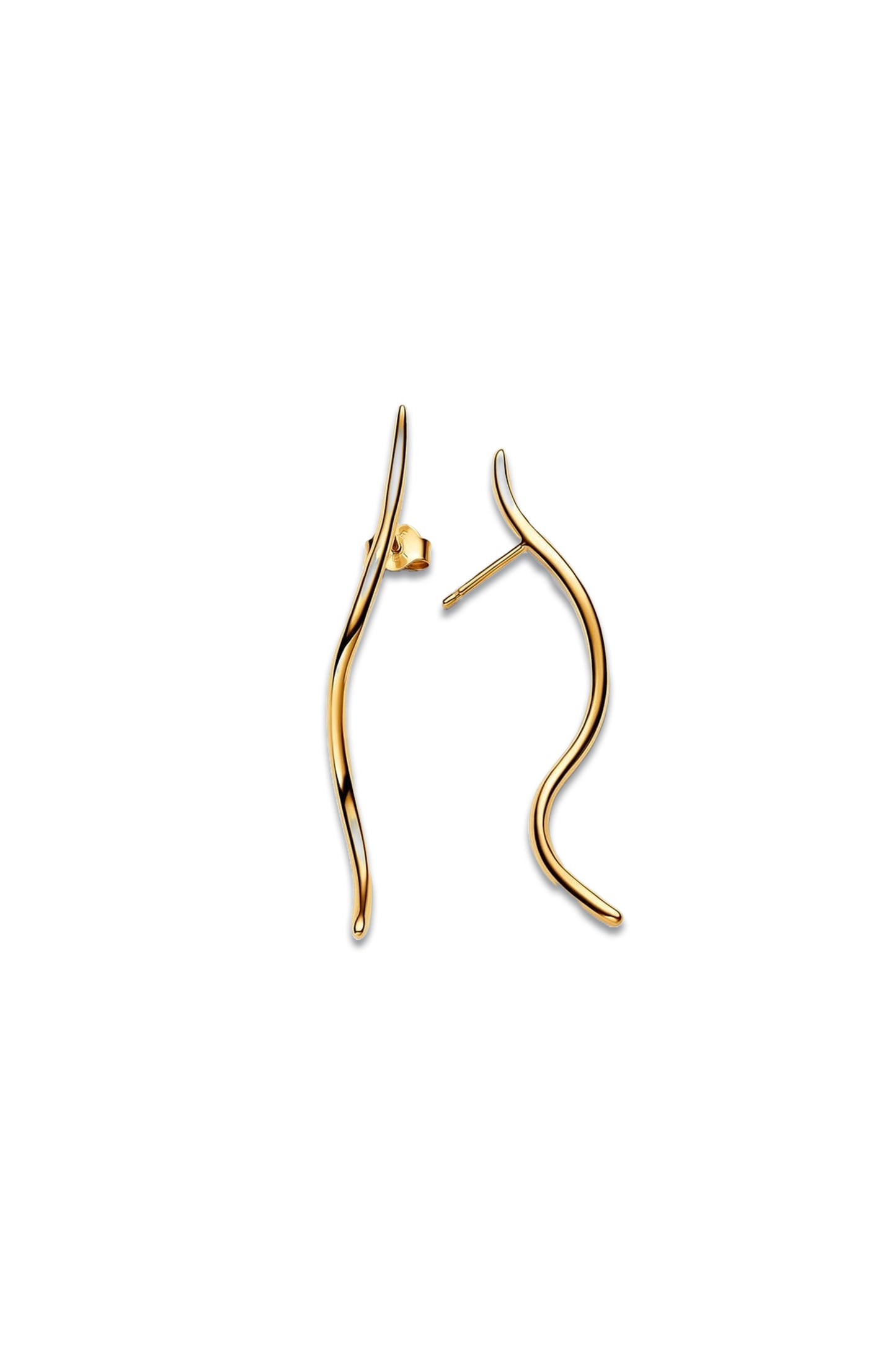 Organically Shaped Wire Stud Earrings