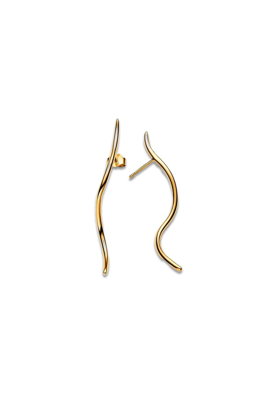 Organically Shaped Wire Stud Earrings