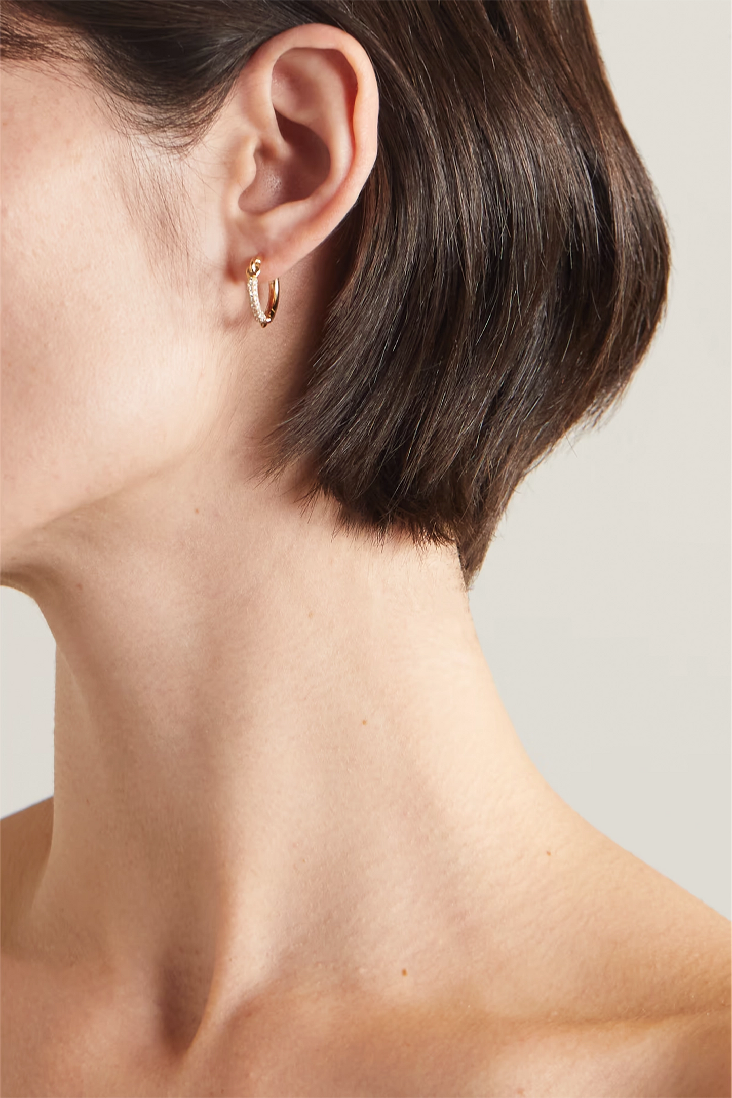 Equinox 16.25mm 18-karat Gold Diamond Single Earring