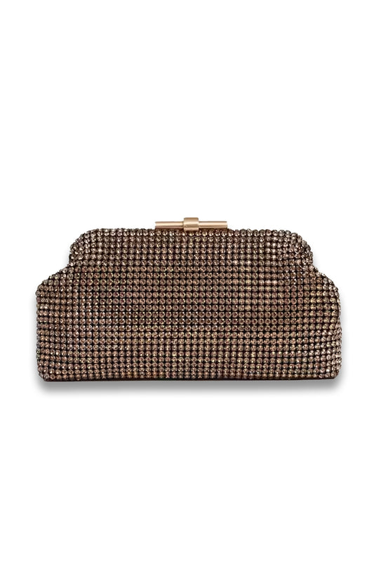Adaline Embellished Clutch Bag in Gold
