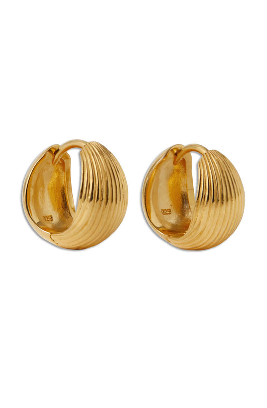 Reversible Gold-Tone Hoop Earrings
