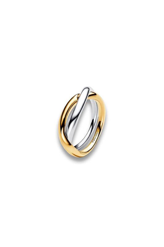 Two-tone Entwined Bands Ring