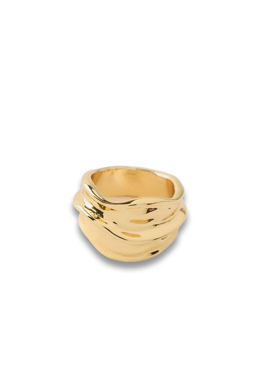 Gold Tone Statement Ring