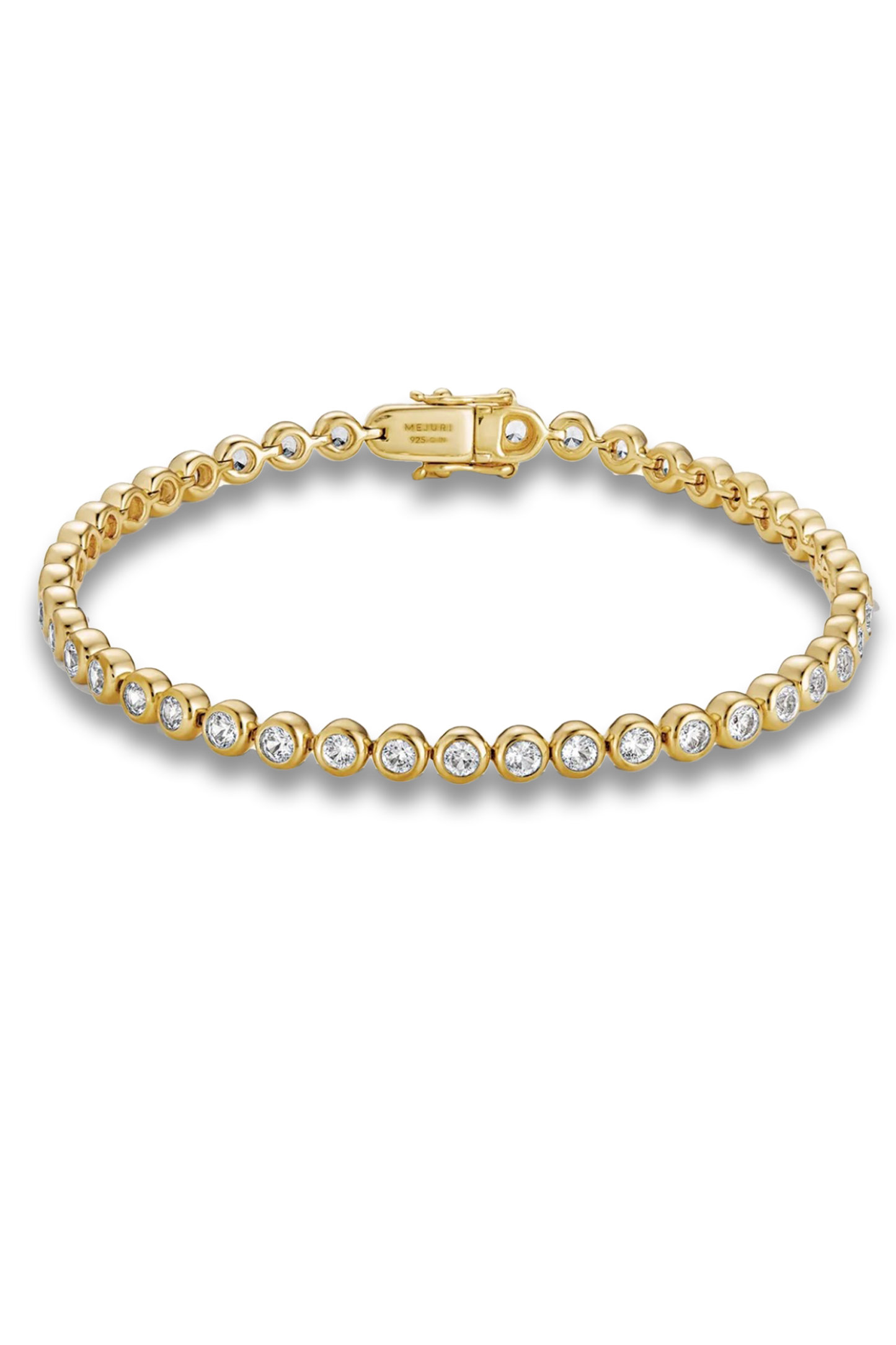 Zadie Bezel Lab Grown Sapphire Tennis Bracelet