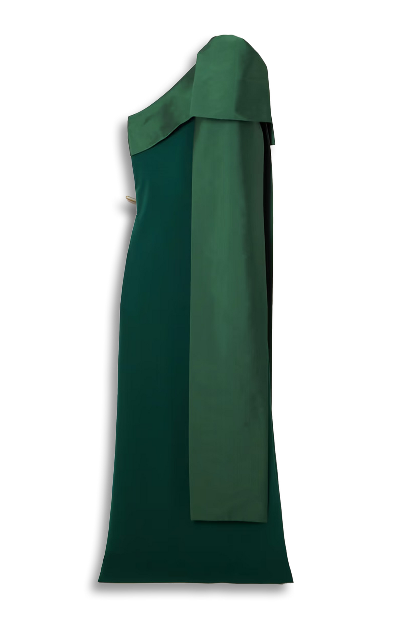 Adrian One-shoulder Bow-detailed Crepe and Taffeta Gown