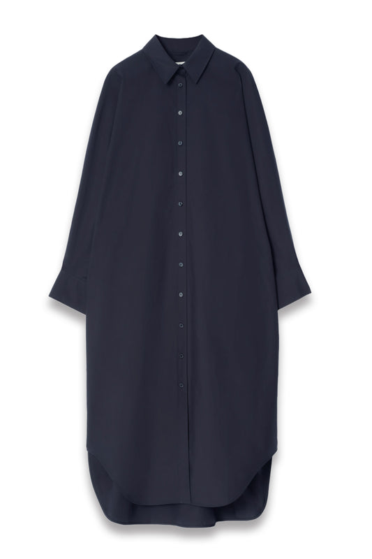 Relaxed Cotton Shirt Dress
