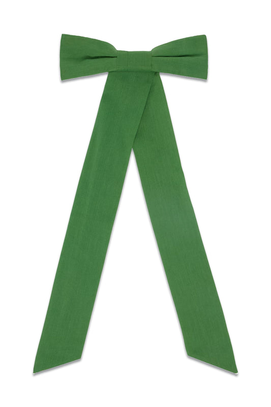 Green Bow Hair Clip