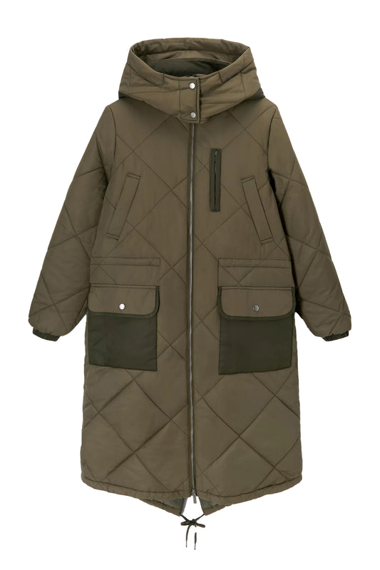 AND/OR Nakita Quilted Parka, Khaki