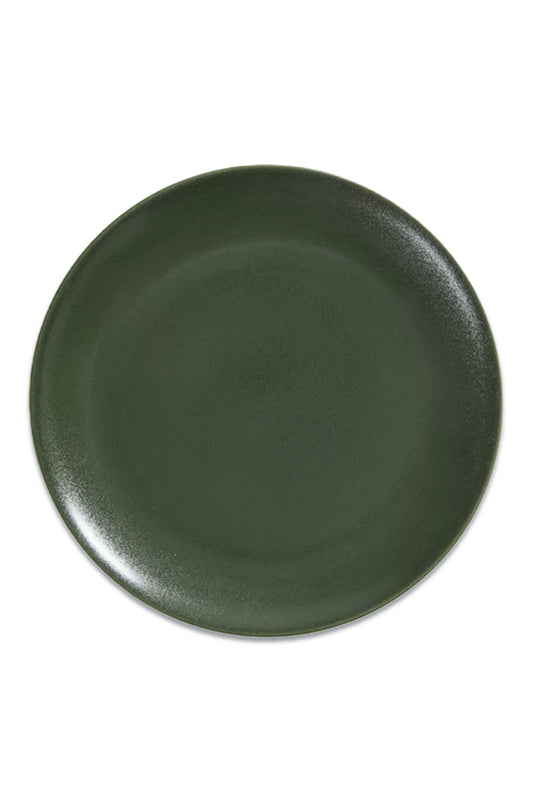 Reactive Glaze Stoneware Side Plate, 21.8cm, Green