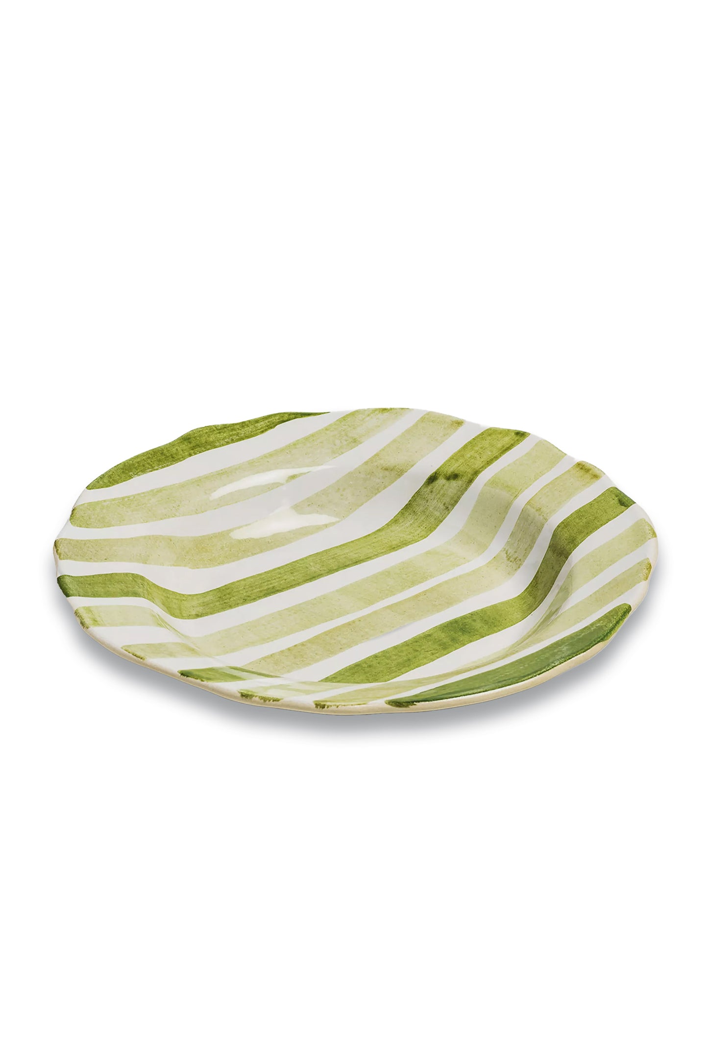 Circus Stripe Large Green Bowl
