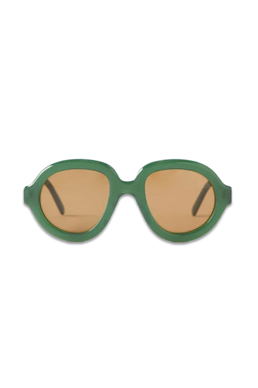 Round Aviator Acetate Sunglasses