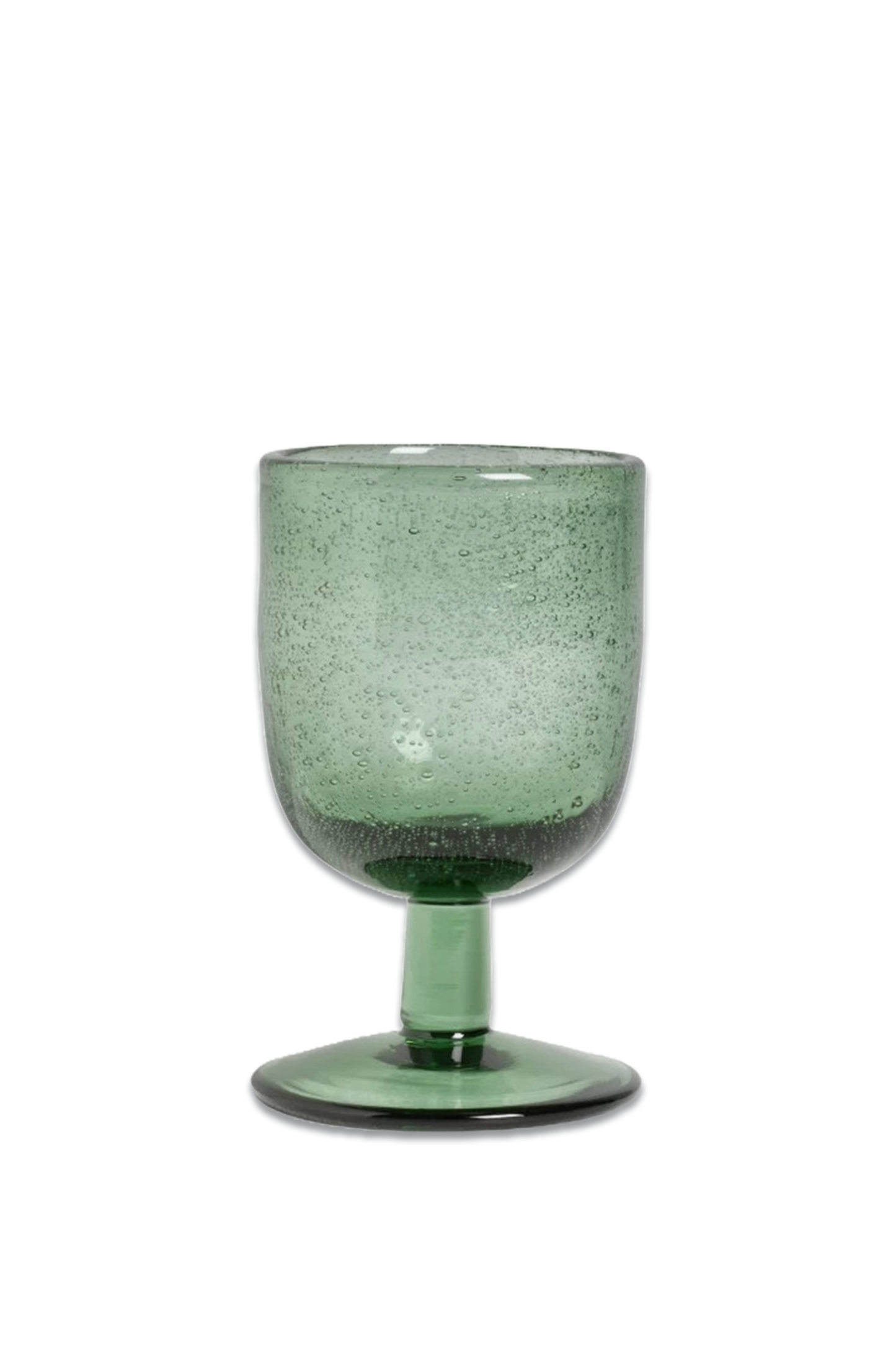 Bubble Wine Glass, Green