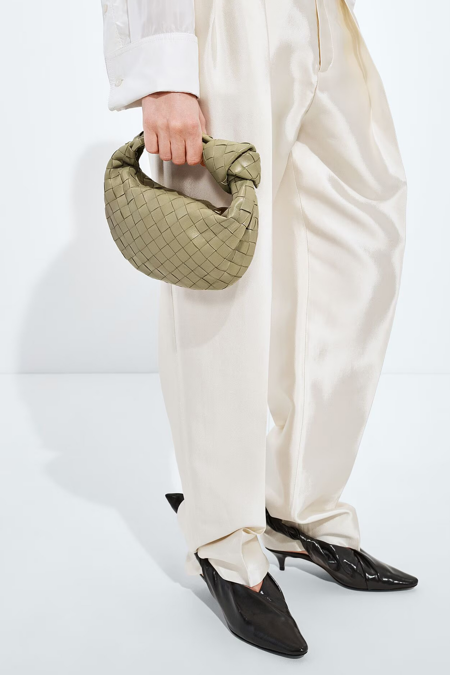 Jodie Mini Intrecciato-leather Shoulder Bag
