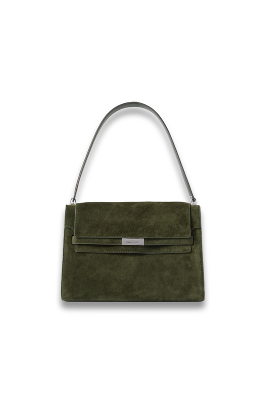 Lee Radziwill Large Suede Shoulder Bag