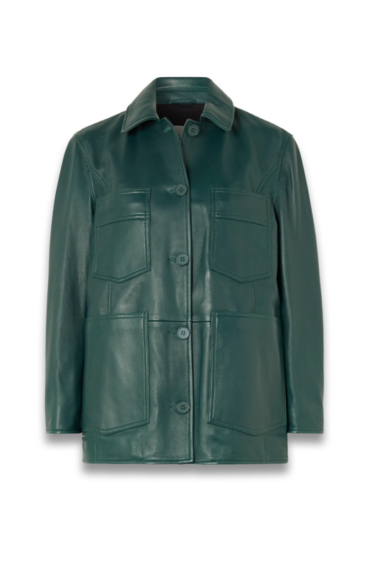 Seleste Paneled Leather Jacket