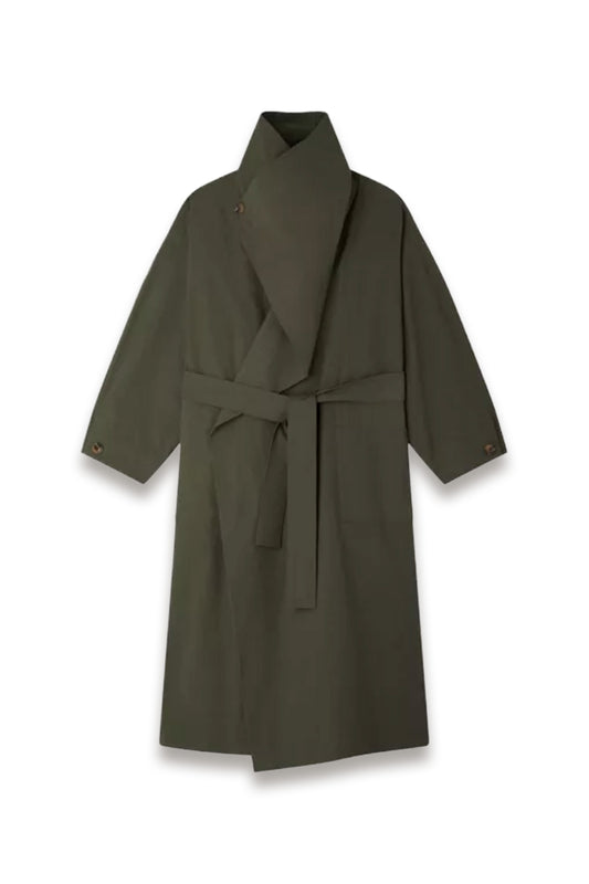 Albatros Wide-Collar Relaxed-Fit Cotton Coat